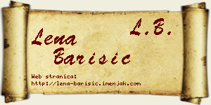 Lena Barišić vizit kartica